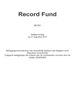 Halfjaarverslag