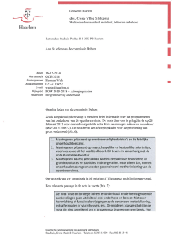 Haarlem drs. Cora-Yfke Sikkema - Bestuurlijke informatie gemeente