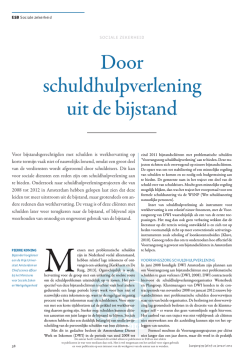 Door schuldhulpverlening uit de bijstand