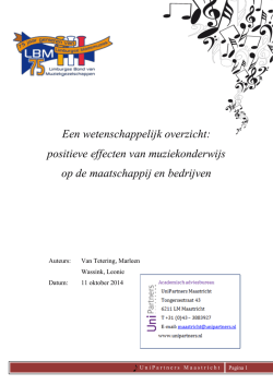 Een wetenschappelijk overzicht: positieve effecten van