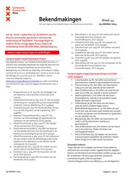 Download de bekendmakingen van 29 oktober 2014