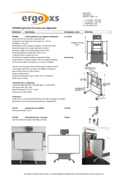 EFE0200 ErgoFrame Elo trolley voor digiborden