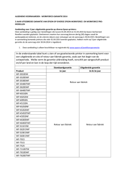 In de onderstaande tabel kunt u zien of uw