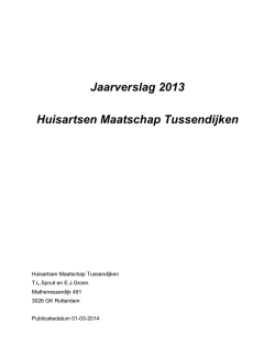 Jaarverslag 2013 van deze praktijk