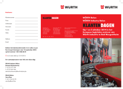 KLANTENDAGEN - wuerth-industrie.com Startseite