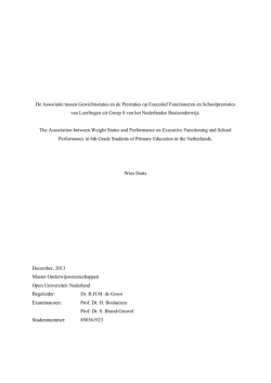 Titel Scriptie in Nederlands - DSpace at Open Universiteit