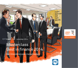 Masterclass Best in finance 2014