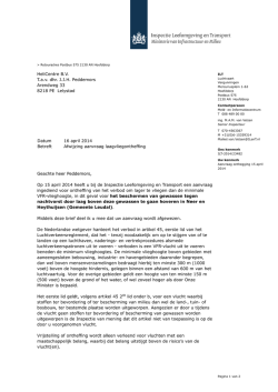 HeliCentre B.V. T.a.v. dhr. J.J.H. Peddemors Arendweg 33 8218 PE