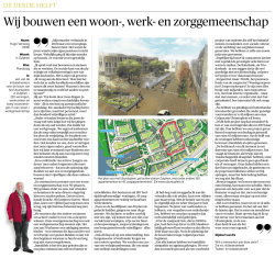 Wij bouwen een woon-, werk- en zorggemeenschap