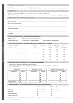 Informatieformulier Wsnp