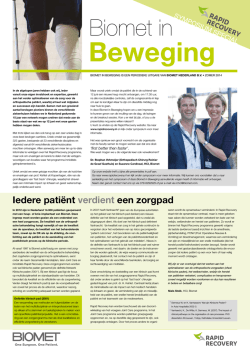 Iedere pati&euml;nt verdient een zorgpad
