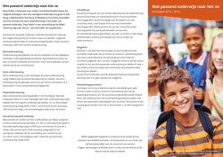 Met passend onderwijs naar het vo BOVO