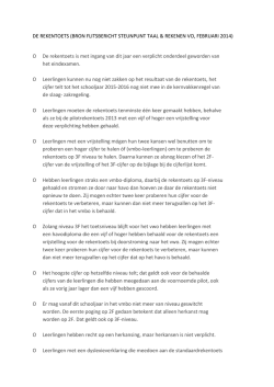 Rekentoets (flitsbericht steunpunt) PDF