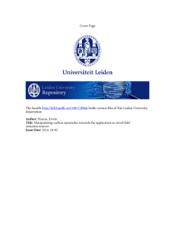List of publications - Universiteit Leiden