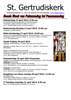 Paasprogramma 2014