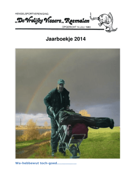 Jaarboekje 2014 - HSV De Vrolijke Vissers