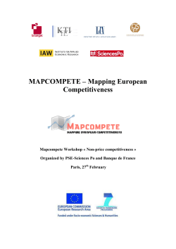 MAPCOMPETE – Mapping European Competitiveness