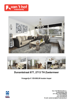 Dunantstraat 877, 2713 TH Zoetermeer