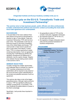 EU-U.S. Transatlantic Trade and Investment Partnership