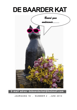 jaargang 16, nummer 2, juni 2014 - Haadside &bull; Baard