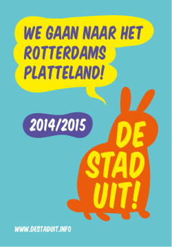 We gaan naar het Rotterdams Platteland!