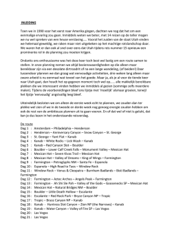 INLEIDING Toen we in 1990 voor het eerst naar