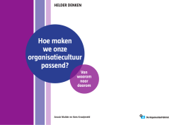 Hoe maken we onze organisatiecultuur passend?