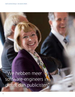 “We hebben meer software-engineers in dienst dan