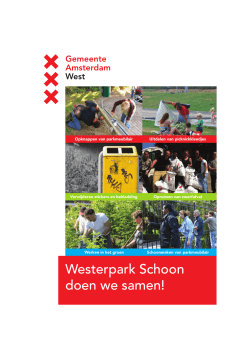 4-8-2014 Westerpark Schoon doen we samen!