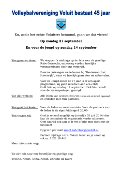En, zoals het echte Voluiters betaamd, gaan we dat vieren! Op
