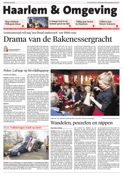 Haarlems Dagblad &ndash; Wandelen, peuzelen en nippen