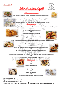 Doorlopend Buffet Januari 2015