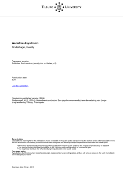 Binderhagel woordbreuksyndroom 23-06-2014