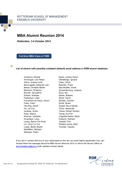 MBA Alumni Reunion 2014