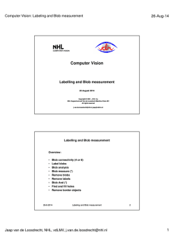 Labeling and Blob measurement