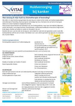 Huidverzorging bij kanker