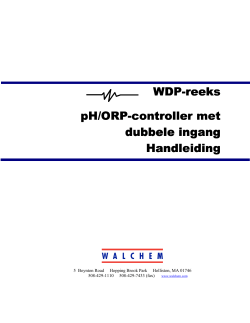 WDP-reeks pH/ORP-controller met controller met dubbele ingang