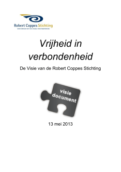 visiedocument - Robert Coppes Stichting