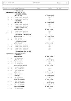 Catalogus Talentenshow 2014