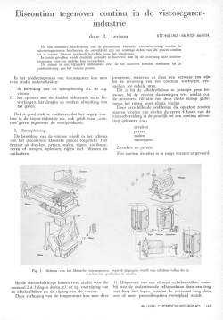 Discontinu tegenover continu in de viscosegarenindustrie