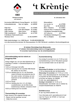 Informatiemiddag met de notaris en Zorggroep Elde - KBO