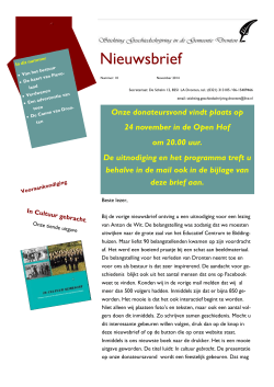 November 2014 - Stichting Geschiedschrijving Dronten