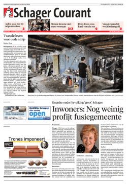 Inwoners: Nog weinig profijt fusiegemeente