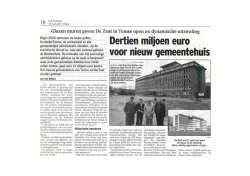 Nieuw gemeentehuis kost 13,8 miljoen euro. - svr