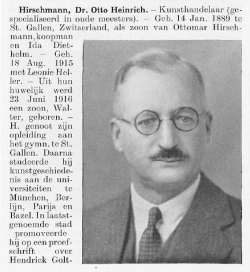 Hirschmann, Dr. Otto Heinrich. - Kunsthandelaar (ge