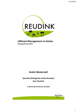 (Aflever) Management en Karkas André Westervelt