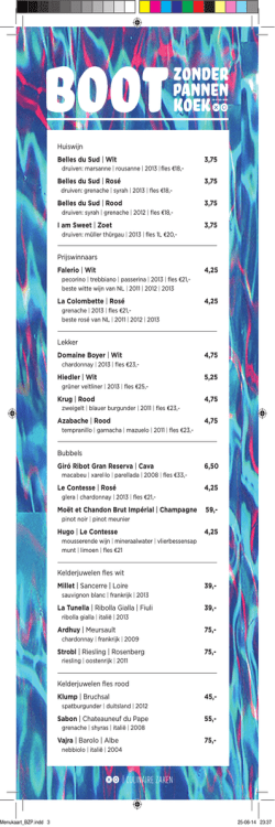 Huiswijn Belles du Sud | Wit 3,75 Belles du Sud | Rosé 3,75 Belles