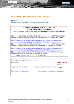 DOCUMENT DE REFERENCE DU RESEAU