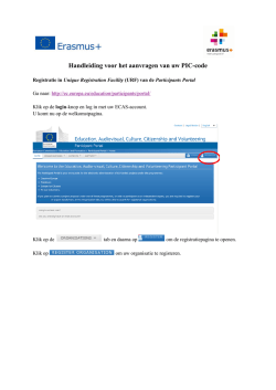 Handleiding voor het aanvragen van uw PIC-code