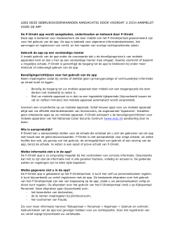 "Privacy Policy (gebruiksvoorwaarden)" PDF document | 2 - P